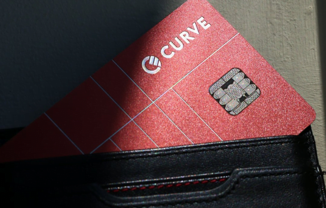Curve Card inside a wallet